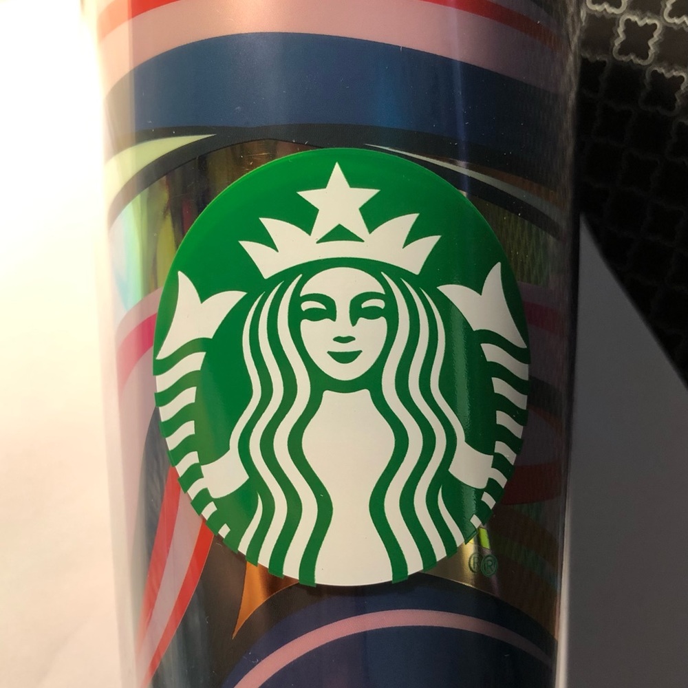 2021 Starbucks Holiday tumbler with straw EUC - Picture 4 of 5